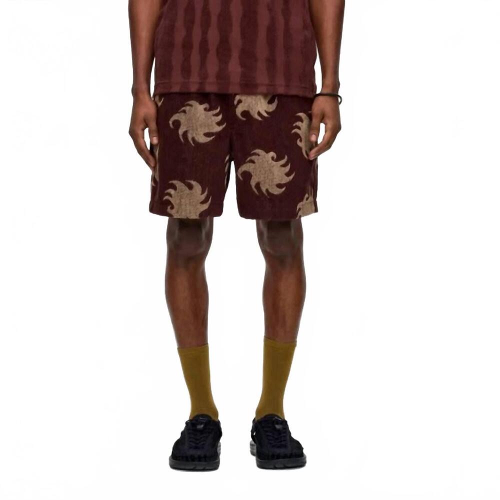 NEW OAS ember pull-on terry shorts in mocha